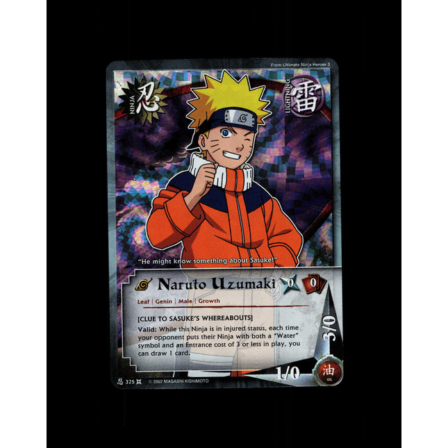 Naruto Uzumaki - 325 - NM - 1st Edition - Wavy Foil - Naruto CCG - D3-46