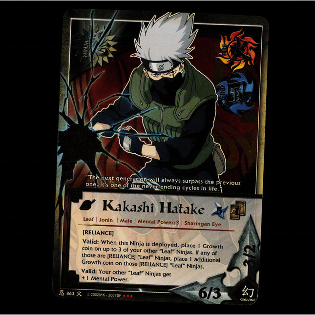 Kakashi Hatake - 863 - NM - Foil - Promo - Naruto CCG - E1-72