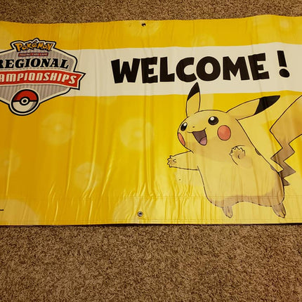 Pikachu - Pokemon Regional Championships - Wide Welcome Tarp Banner - 36"x60"