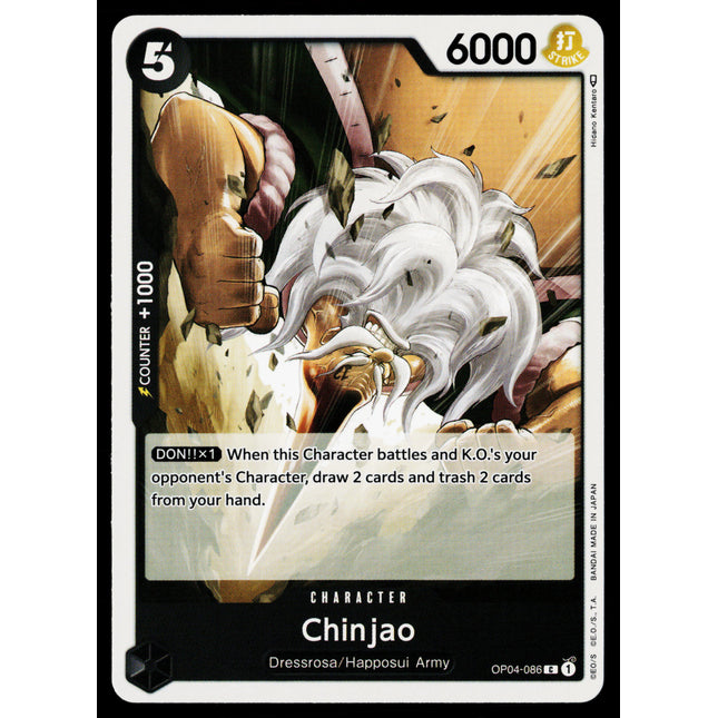 Chinjao - OP04-086 - NM - Common - English OP04 - One Piece TCG