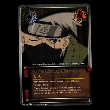 Mangekyou Sharingan - 750 - NM - 1st Edition Foil - S19 - Naruto CCG - D4-135
