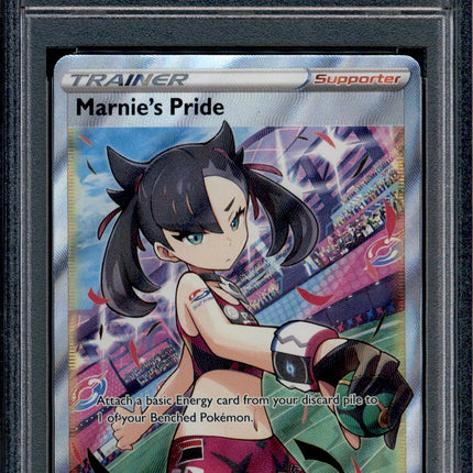 Marnie's Pride - 171/172 - PSA 10 - Full Art - Brilliant Stars - Pokemon - 76465