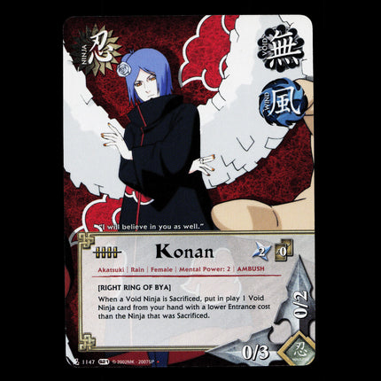 Konan - 1147 - NM - Non-Foil - S21 - Naruto CCG - E1-170