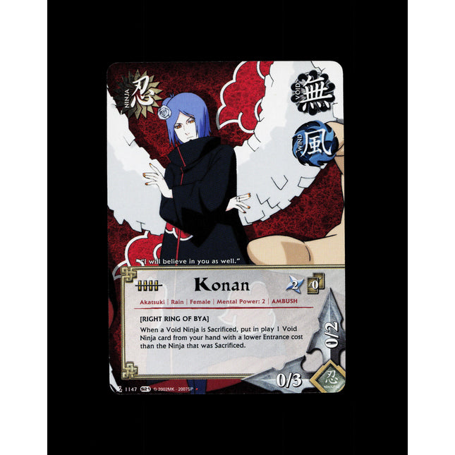 Konan - 1147 - NM - Non-Foil - S21 - Naruto CCG - E1-170