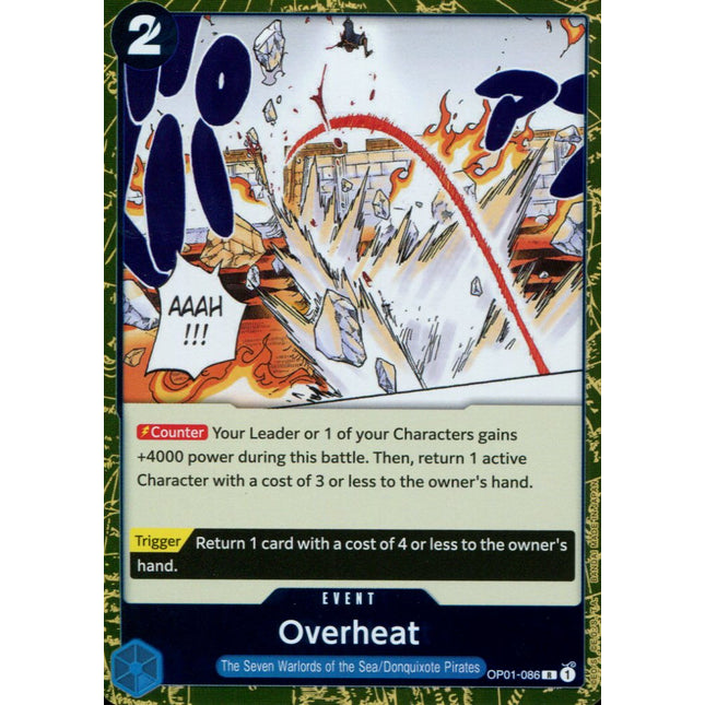 Overheat - OP01-086 - Rare - English - One Piece TCG OP-01