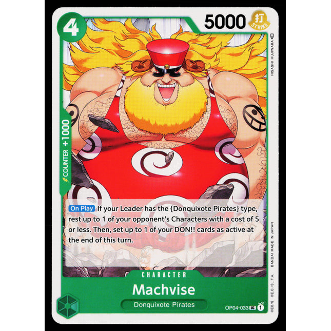 Machvise - OP04-033 - NM - Uncommon - English OP04 - One Piece TCG