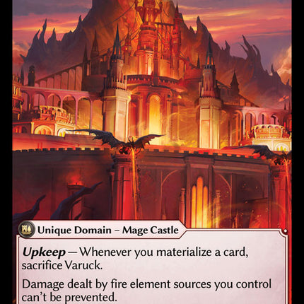 Varuck, Smoldering Spire - DOA 1st EN-158 - Super Rare - Near Mint - Foil - Grand Archive TCG