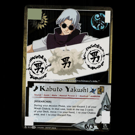 Kabuto Yakushi - 923 - NM - 1st Edition Foil - S18 - Naruto CCG - D4-120