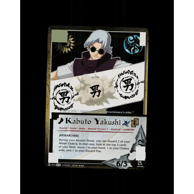 Kabuto Yakushi - 923 - NM - 1st Edition Foil - S18 - Naruto CCG - D4-120