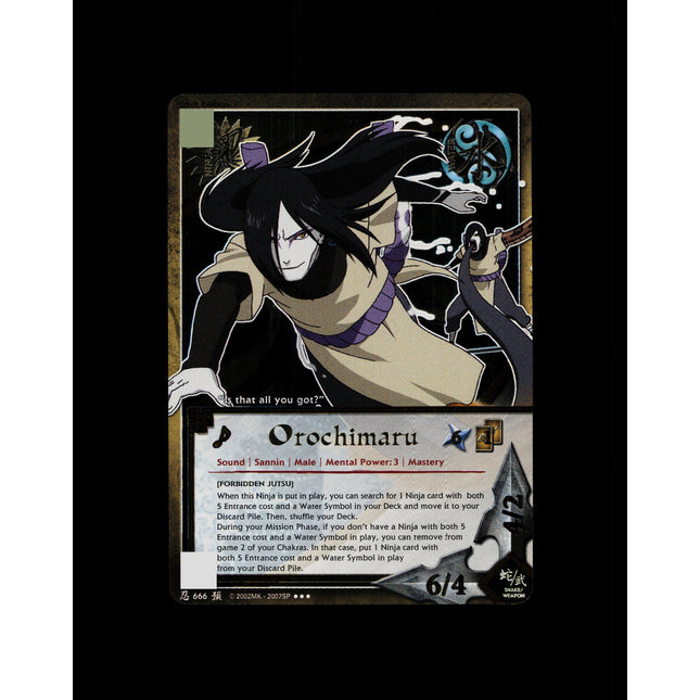 Orochimaru - 666 - NM - 1st Edition - Foil - Naruto CCG - D4-299