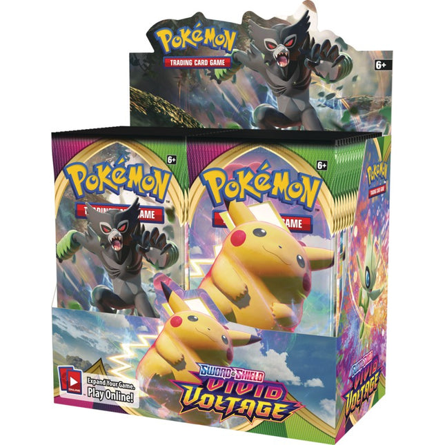 Vivid Voltage - Sword & Shield Era - Pokemon - 6 Booster Box Case (36 Packs Per Box) - Sealed - New