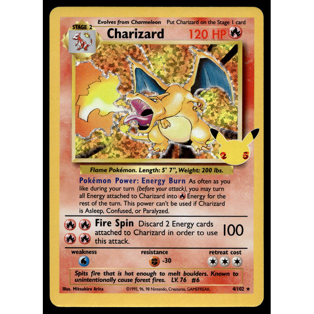Charizard - 4/102 - NM - Holo - Celebrations - Pokemon - A6-54