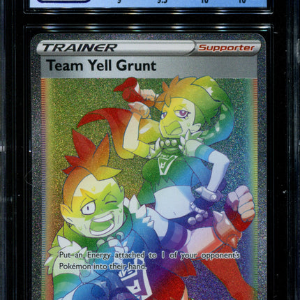 Team Yell Grunt - 210/202 - CGC 9.5 Gem Mint - Sword & Shield - 02311