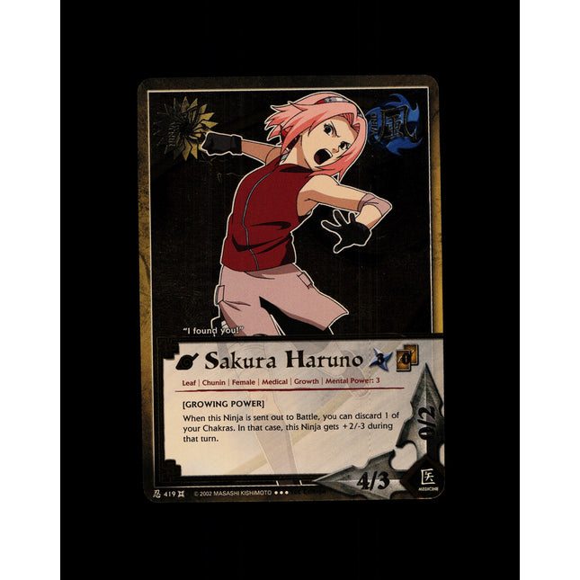 Sakura Haruno - 419 - NM - 1st Edition - Foil - Naruto CCG - D4-328