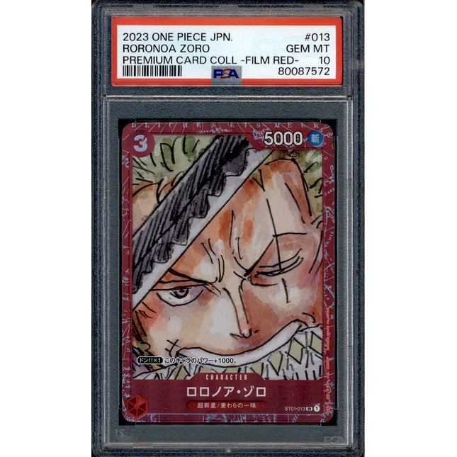 Roronoa Zoro - ST01-013 - PSA 10 - Film Red Collection - Promo - One Piece - 87572