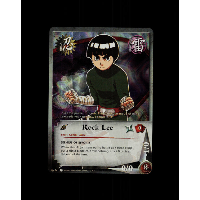 Rock Lee - 041 - NM - 1st Edition - Foil - Naruto CCG - D4-240