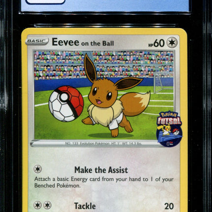 Eevee on the Ball - 002/005 - CGC 9 - Futsal Collection - UK Game Promo - Pokemon -  15032