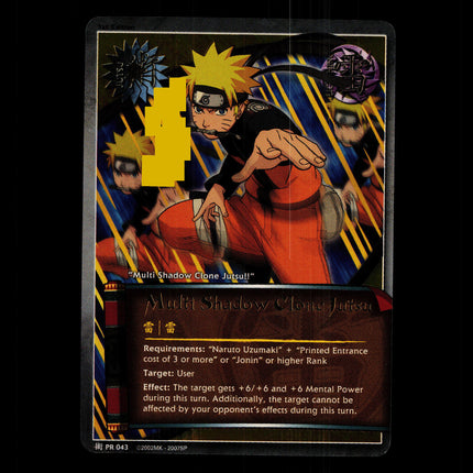 Multi Shadow Clone Jutsu - PR 043 - NM - 1st Edition Foil - Promo - Naruto CCG - D4-73