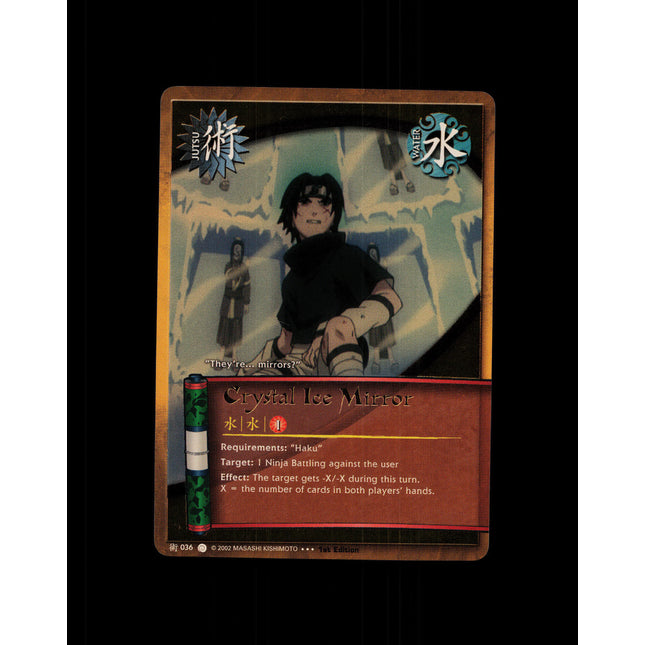 Crystal Ice Mirror - 036 - NM - 1st Edition - Foil - Naruto CCG - D4-239