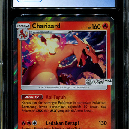 Charizard - 080/SM-P - CGC 9.5 - Sun & Moon Promos - Indonesian - Upnormal Coffee - Pokemon - 94132