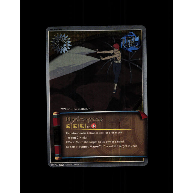 Hydro-pump - 797 - NM - 1st Edition Foil - S20 - Naruto CCG - D4-141