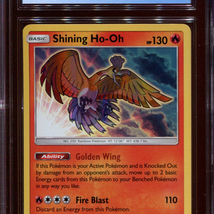 Shining Ho-oh - SM70 - CGC 9 Mint - Black Star Promo - Shining Legends - 68261