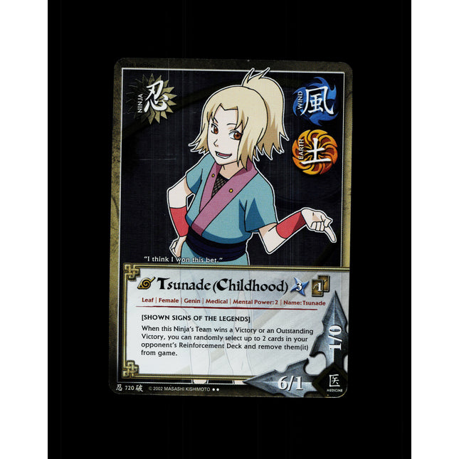 Tsunade (Childhood) - 720 - NM - 1st Edition - Foil - Naruto CCG - D4-280