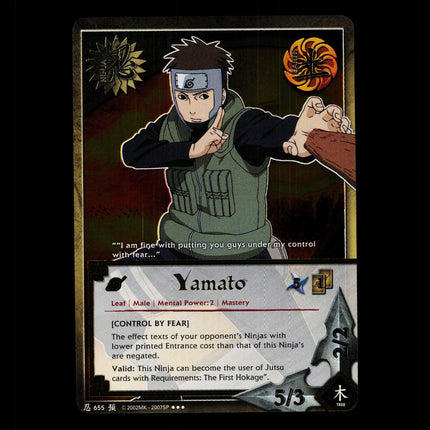 Yamato - 655 - NM - 1st Edition - Foil - Naruto CCG - D4-301