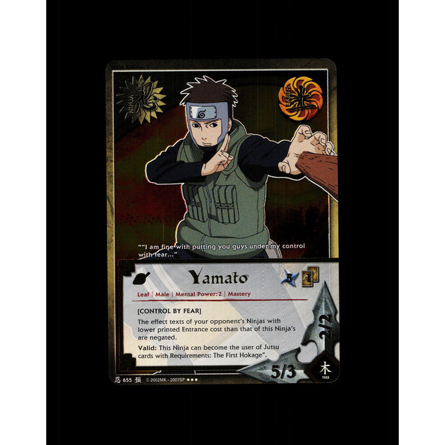 Yamato - 655 - NM - 1st Edition - Foil - Naruto CCG - D4-301