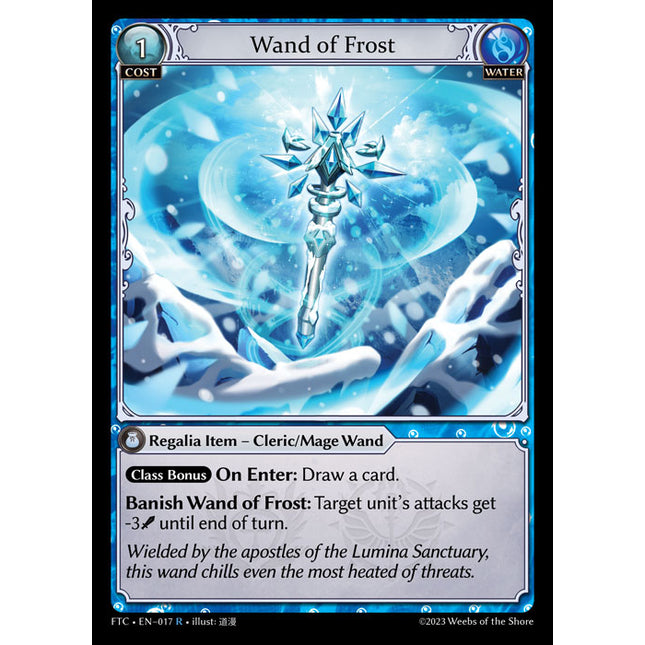 Wand of Frost - FTC EN-017 - x1 - R - NM - Foil - Grand Archive TCG