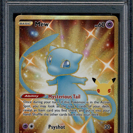 Mew - 025/025 - PSA 9 - Secret Rare - Celebrations - Pokemon - 61972