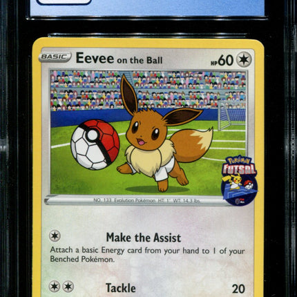 Eevee on the Ball - 002/005 - CGC 9 - Futsal Collection - UK Game Promo - Pokemon -  15018