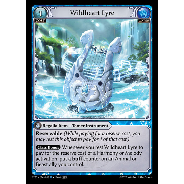 Wildheart Lyre - FTC EN-018 - x1 - R - NM - Foil - Grand Archive TCG