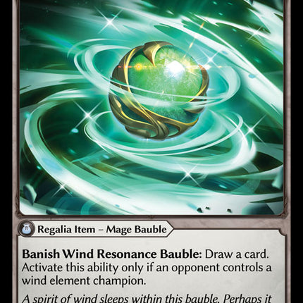 Wind Resonance Bauble - DOA 1st EN-060 - Uncommon - Near Mint - Foil - Grand Archive TCG