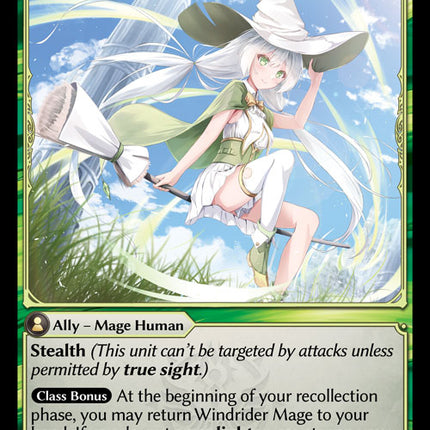 Windrider Mage - DOA 1st EN-232 - Uncommon - Near Mint - Foil - Grand Archive TCG