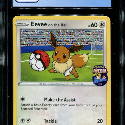 Eevee on the Ball - 002/005 - CGC 9 - Futsal Collection - UK Game Promo - Pokemon -  15030