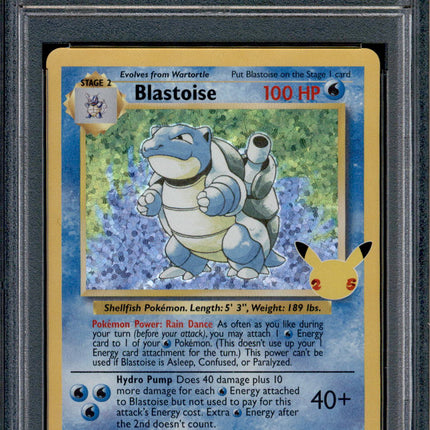 Blastoise - 2/102 - PSA 10 - Holo - Celebrations - Pokemon - 61978