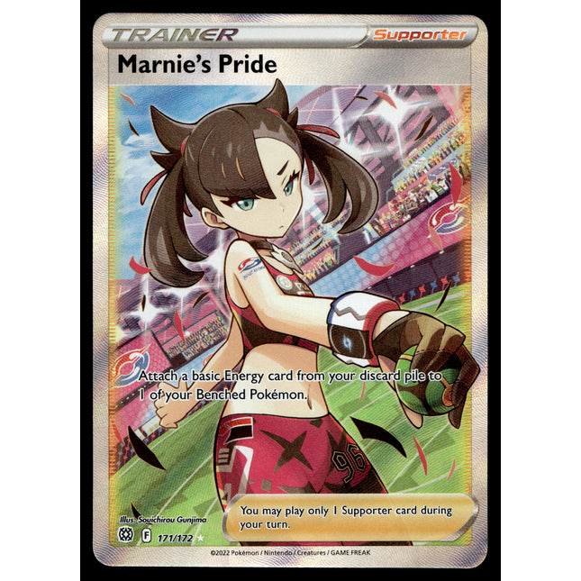 Marnie's Pride - 171/172 - PSA NM - Full Art - Brilliant Stars - Pokemon - A5-31