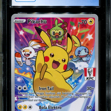 Pikachu - 016/S-P - CGC 9 - Sword & Shield Promos - Indonesian - KFC - Pokemon - 94081