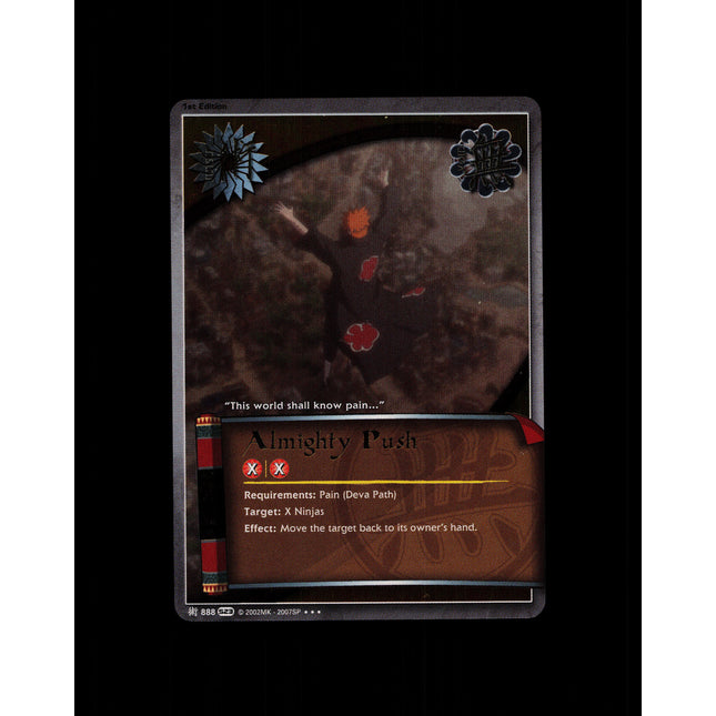 Almighty Push - 888 - NM - 1st Edition Foil - S23 - Naruto CCG - D4-31