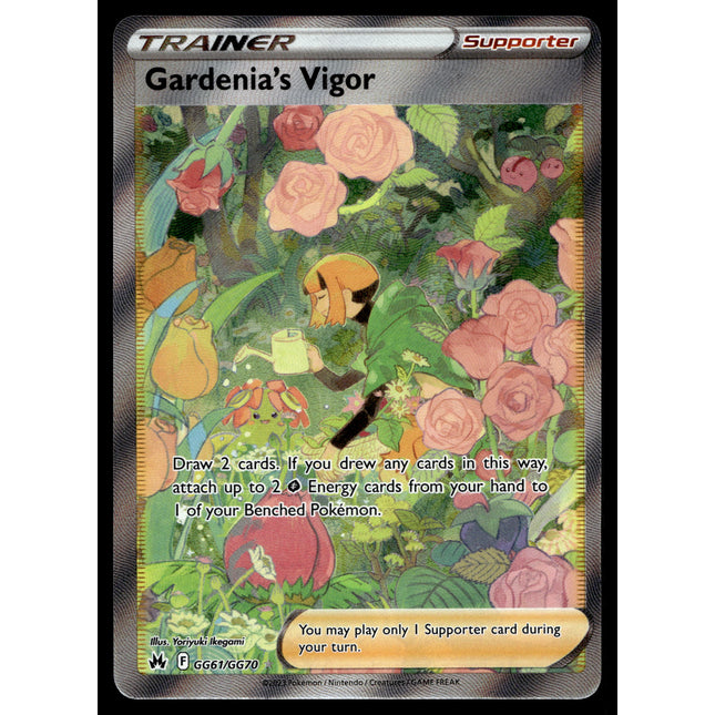 Gardenia's Vigor - GG61/GG70 - NM - Full Art - Crown Zenith - Pokemon - C3-7