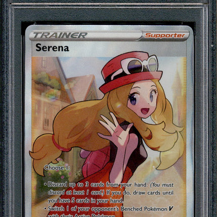 Serena - 193/195 - PSA 9 - Full Art - Silver Tempest - Pokemon - 61952