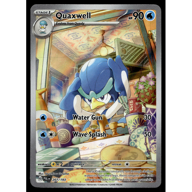 Quaxwell - 207/193 - NM - Art Rare - Paldea Evolved - Pokemon - A8-43