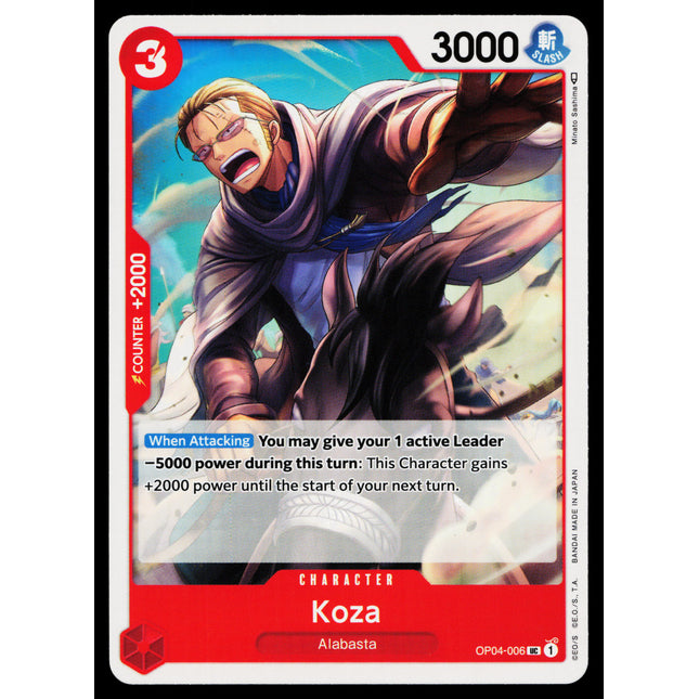 Koza - OP04-006 - NM - Uncommon - English OP04 - One Piece TCG