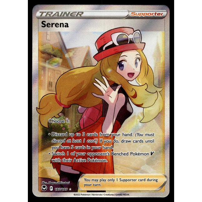 Serena - 193/195 - NM - Full Art - Silver Tempest - Pokemon - C2-5