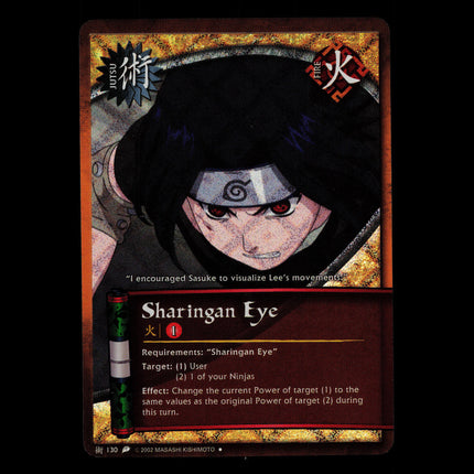 Sharingan Eye - 130 - NM - Unlimited - Diamond Foil - Naruto CCG - D3-125