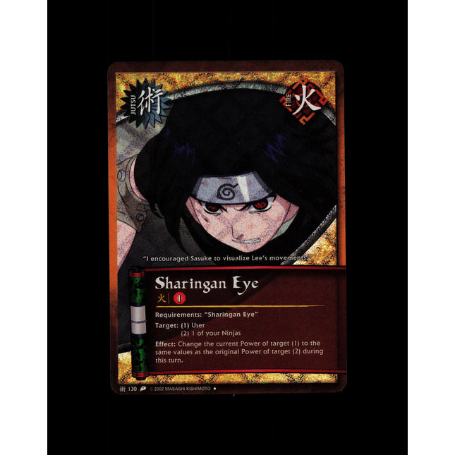 Sharingan Eye - 130 - NM - Unlimited - Diamond Foil - Naruto CCG - D3-125