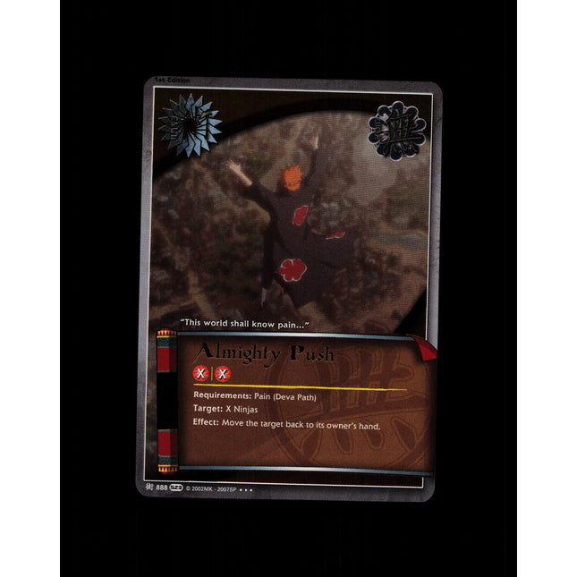 Almighty Push - 888 - NM - 1st Edition Foil - S23 - Naruto CCG - D4-32