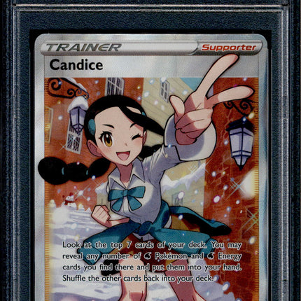 Candice - 189/195 - PSA 9 - Full Art - Silver Tempest - Pokemon - 68720