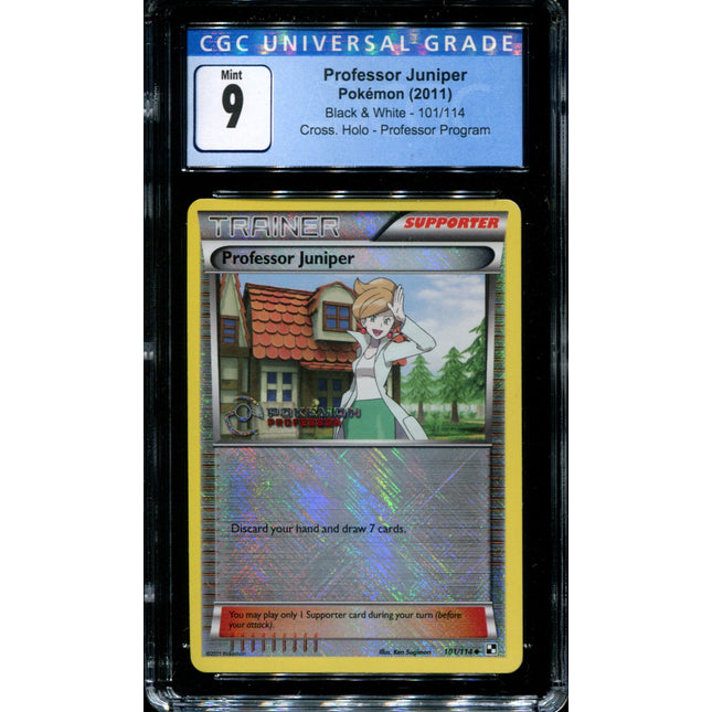 Professor Juniper - 101/114 - CGC 9 - Professor Program - Promo - Pokemon - 68355
